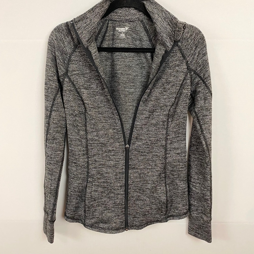 Old Navy Active Zip Up Herringbone Jacket Women's Small Go‎ Dry